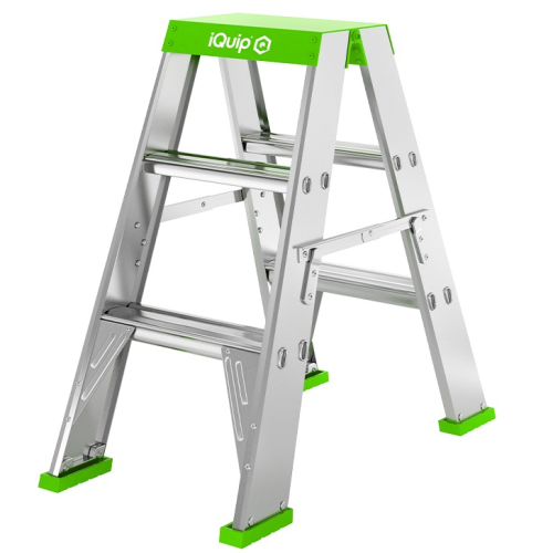 [24LD0900] iQuip Double sided Ladder 170g Rated 3 Step 900mm