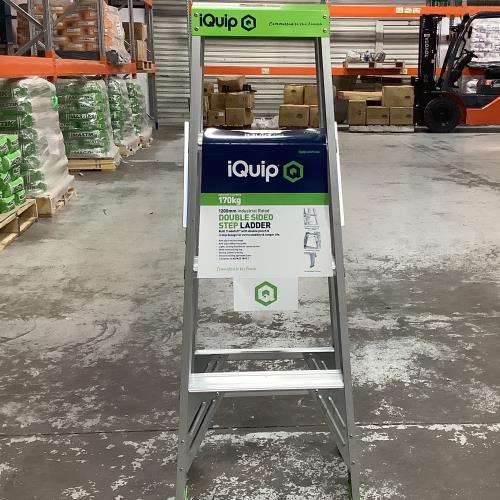 [24LD1200] iQuip Double sided Ladder 170 kg Rated 4 Step 1200mm