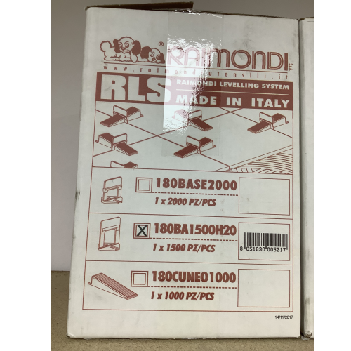 [RAI-LSBCL1500] Raimondi Levelling Spacers Large Clips 1500pcs