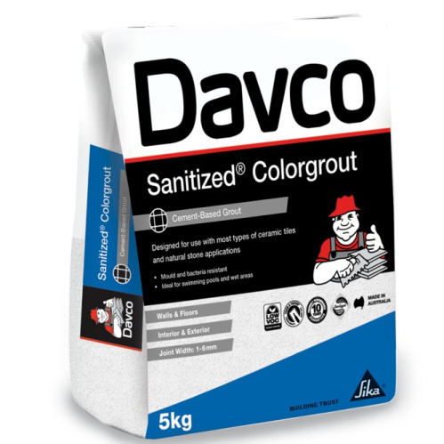 Davco Sanitized Colourgrout 49 Light Grey 5kg