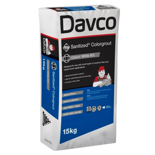 Davco Superfine White 01 Grout 20kg