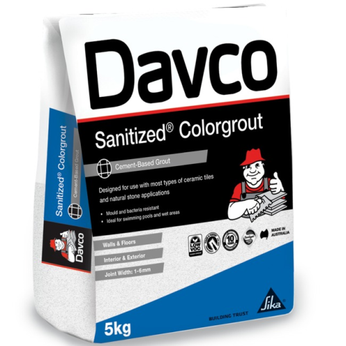 Davco Sanitized Colourgrout 02 Black 5kg