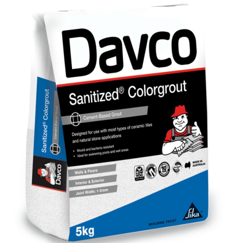 Davco Sanitized Colourgrout 03 Gunmetal Grey 5Kg