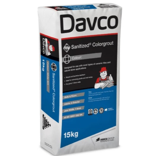 Davco Sanitized Colourgrout 03 Gunmetal Grey 15Kg