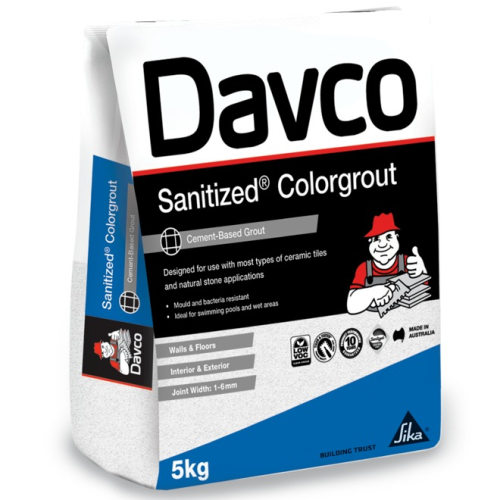 Davco Sanitized Colourgrout 01 White 5Kg