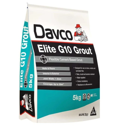 [623726] Davco Elite G10 Grout 110 Misty Grey 5kg