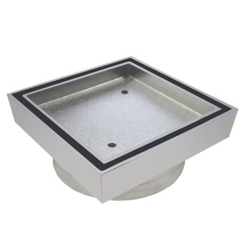 [D328] Smart Tile Insert Floor Drain 115 x 80mm Chrome