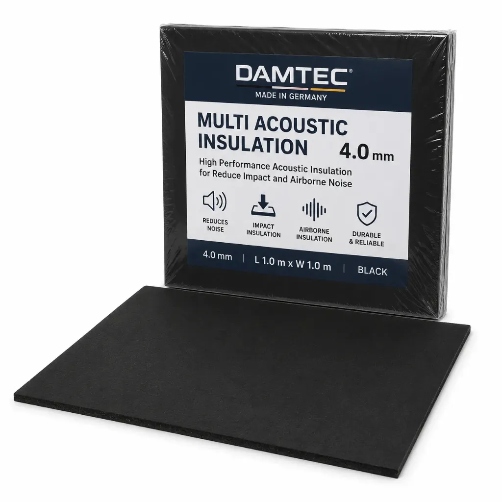 [DAMMULTI04.0MM] Damtec Multi Acoustic Insulation 4.0mm L1.0m x W1.0m (Black)